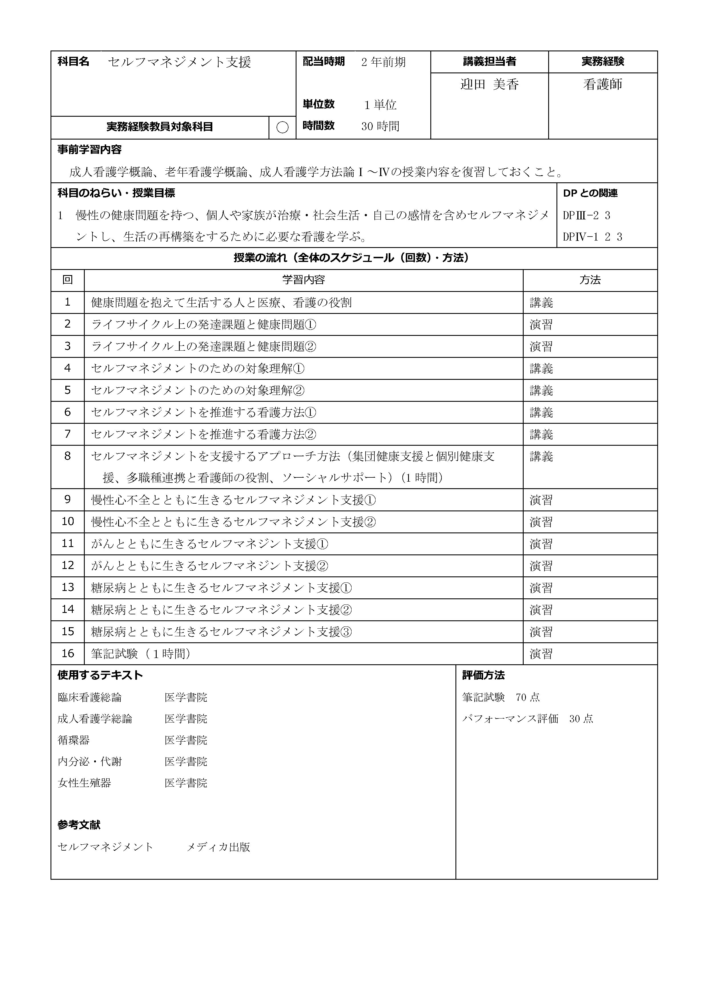 セルフマネジメント支援