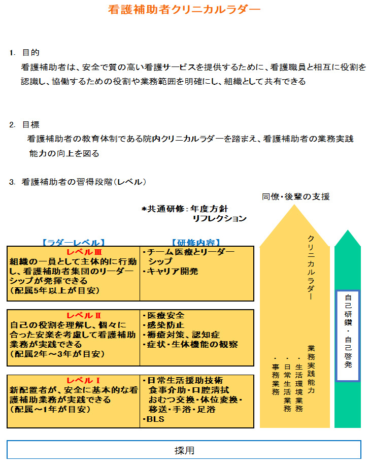 看護補助者クリニカルラダー